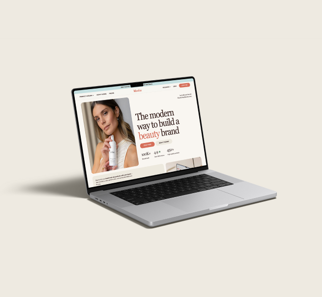 Blanka website on laptop