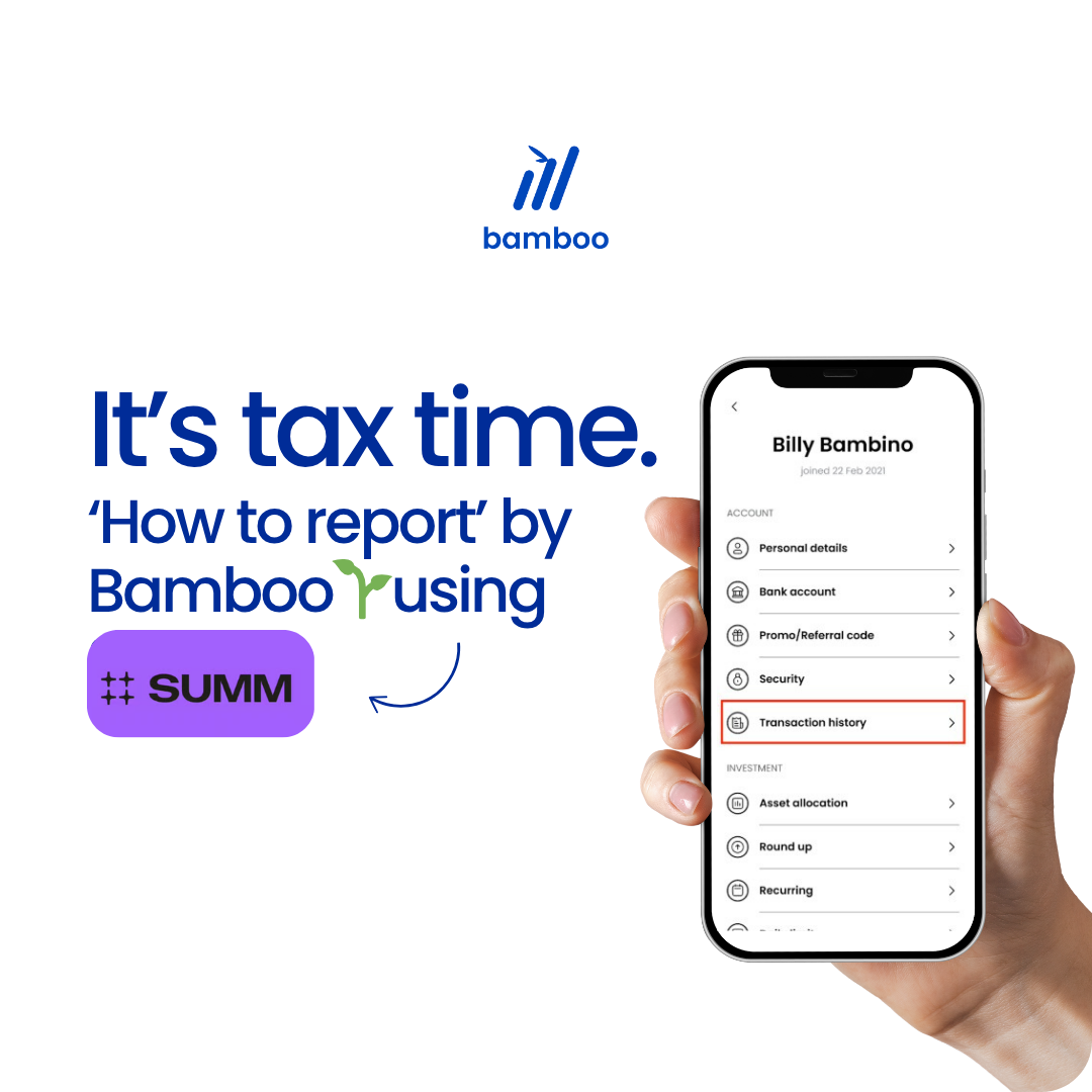Tax time - Bamboo using Summ