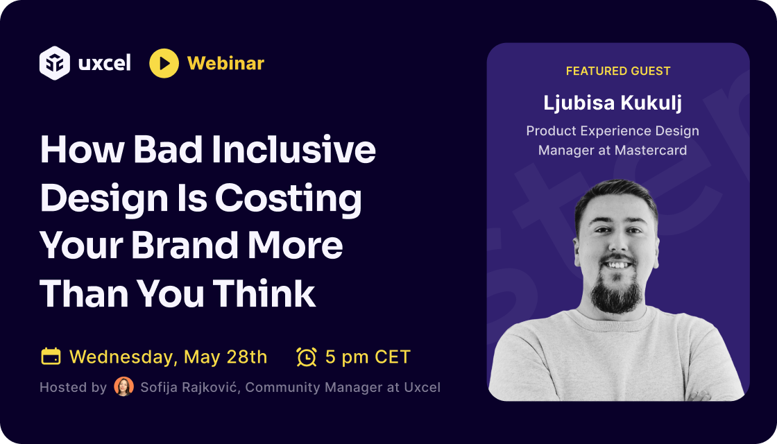 Accessibility webinar with Ljubisa Uxcel Instructor