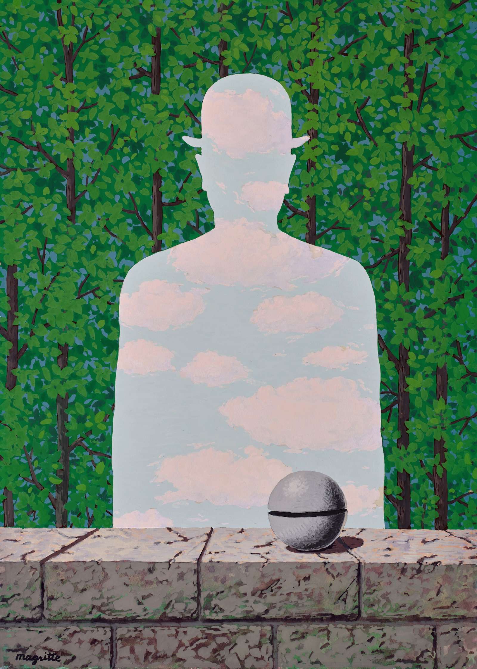 René Magritte, La Belle promenade (1965). Photo: Courtesy of Sotheby’s