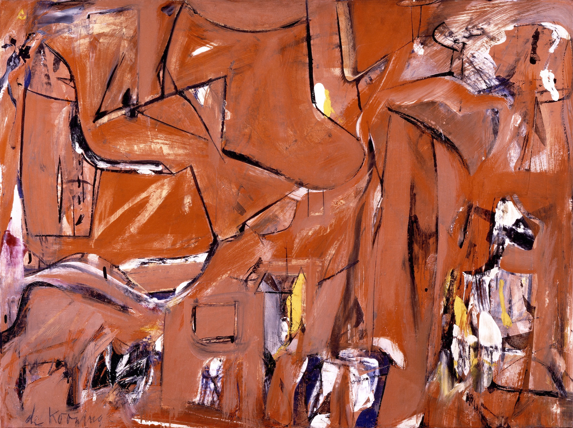 Willem de Kooning, Gansevoort Street (1949). Photo: The Willem de Kooning Foundation/ARS/Courtesy of Princeton University Art Museum