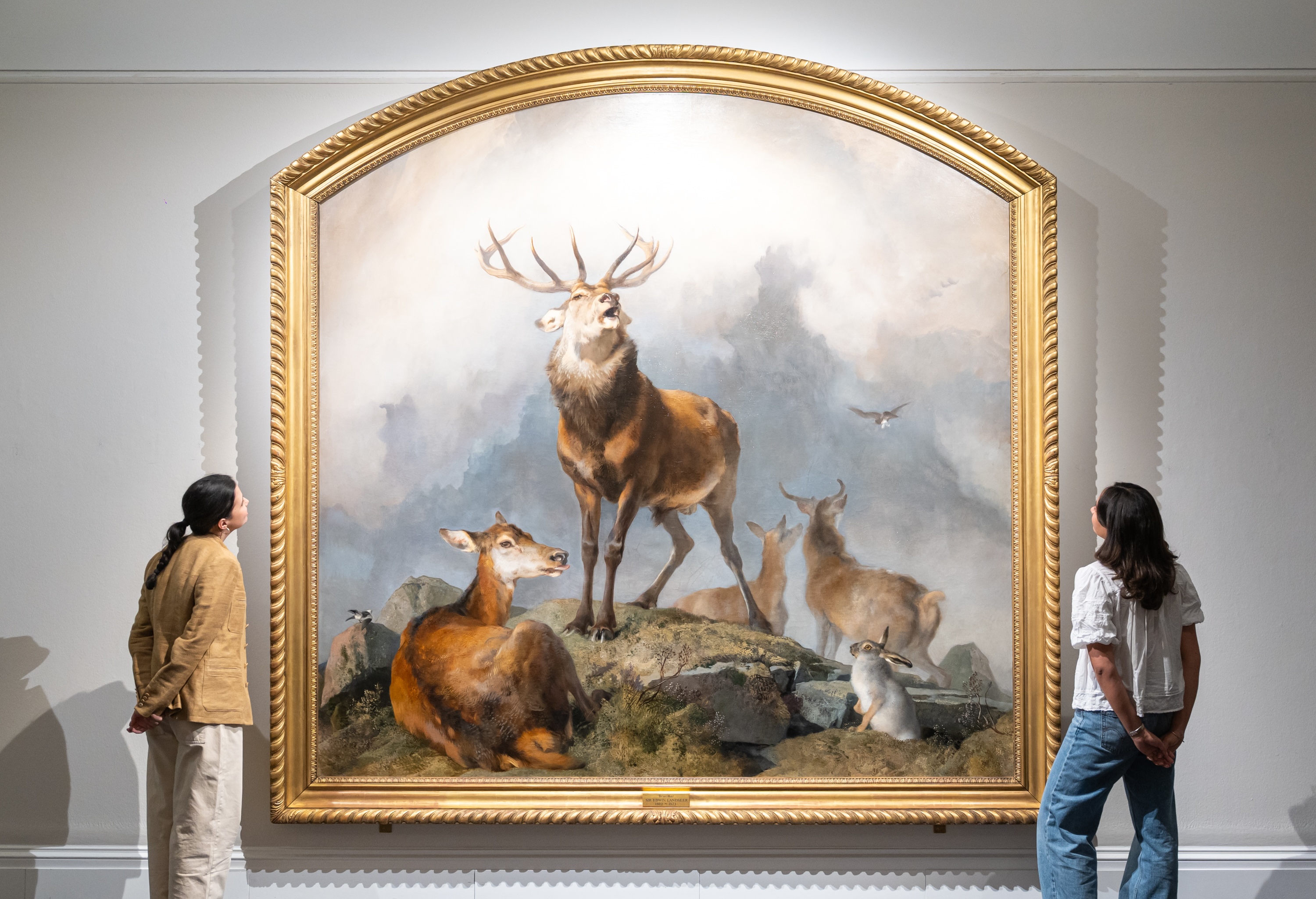 Edwin Henry Landseer, Scene in Braemar—Highland Deer. Photo: Rayan Bamhayan/Courtesy of Sotheby’s