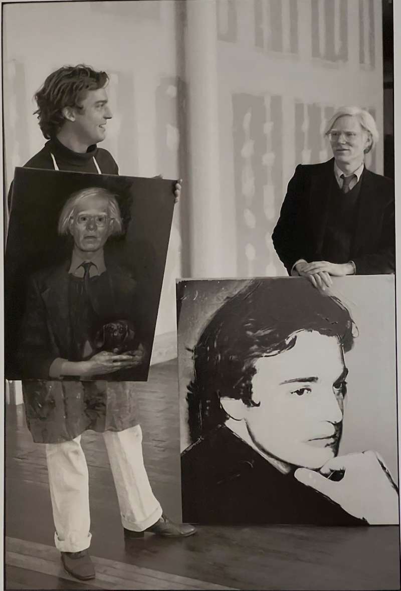Wyeth and Warhol, photographed by Tretick at the Factory in 1976. Photo: Estate of Stanley Tretick