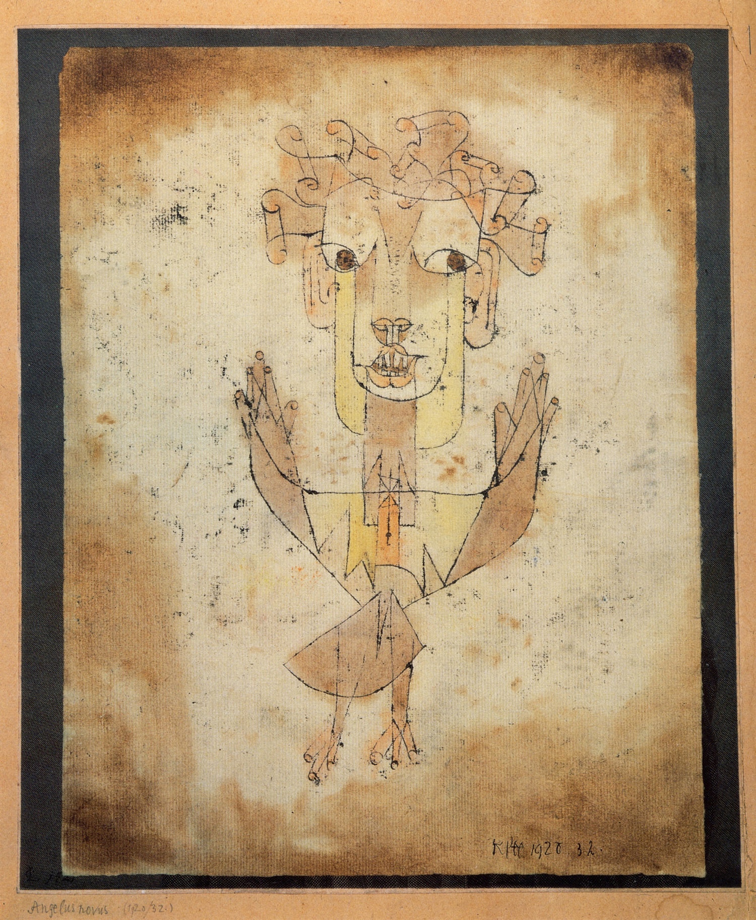 Paul Klee, Angelus Novus (1920). Photo: ARS/Courtesy of the Jewish Museum