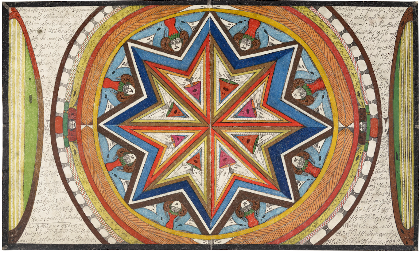 Adolf Wölfli, The Great St. Adolf-Star (1923), estimated at $40,000