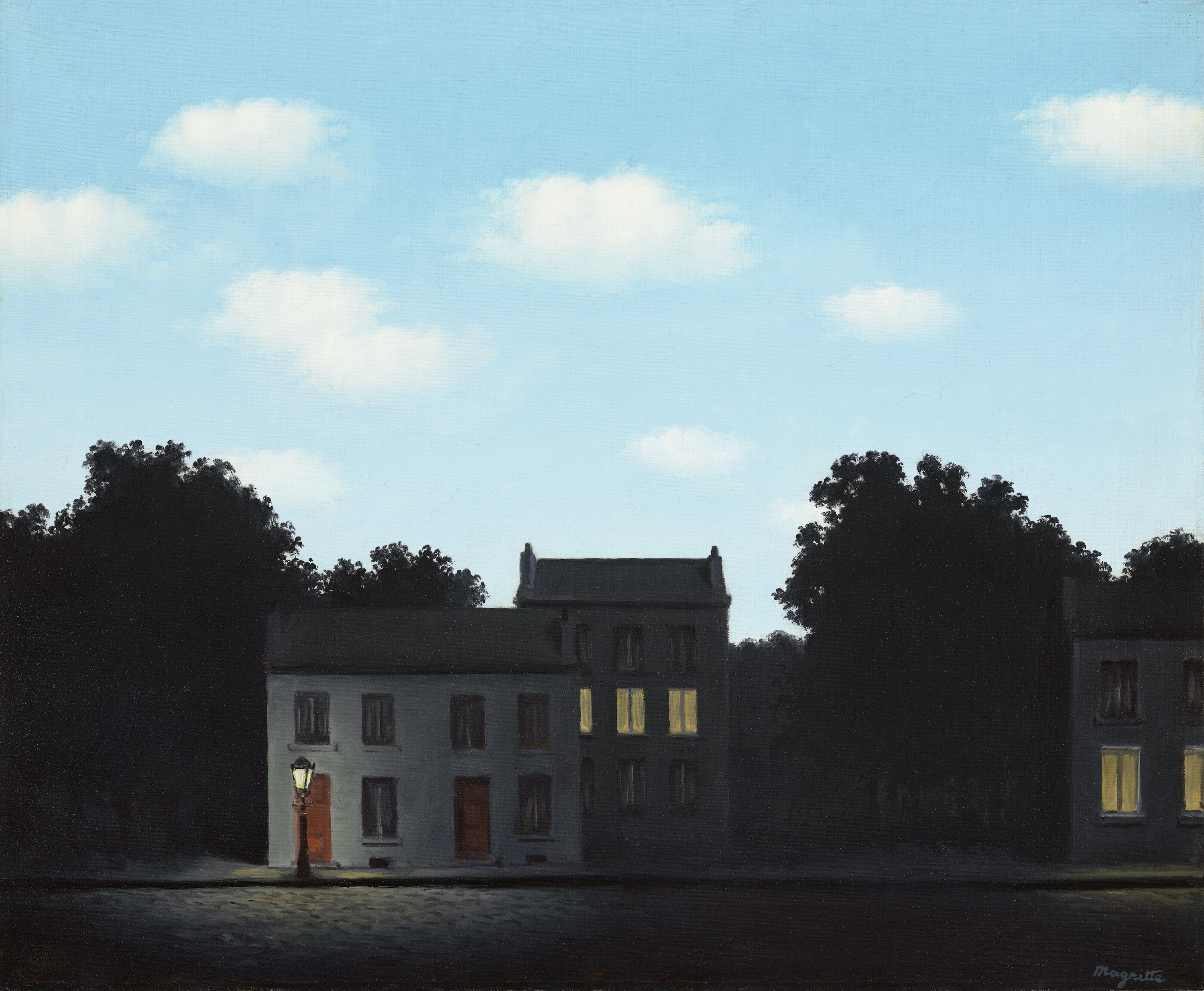 René Magritte, L’empire des lumierès (1949). Photo: Courtesy of Christie's