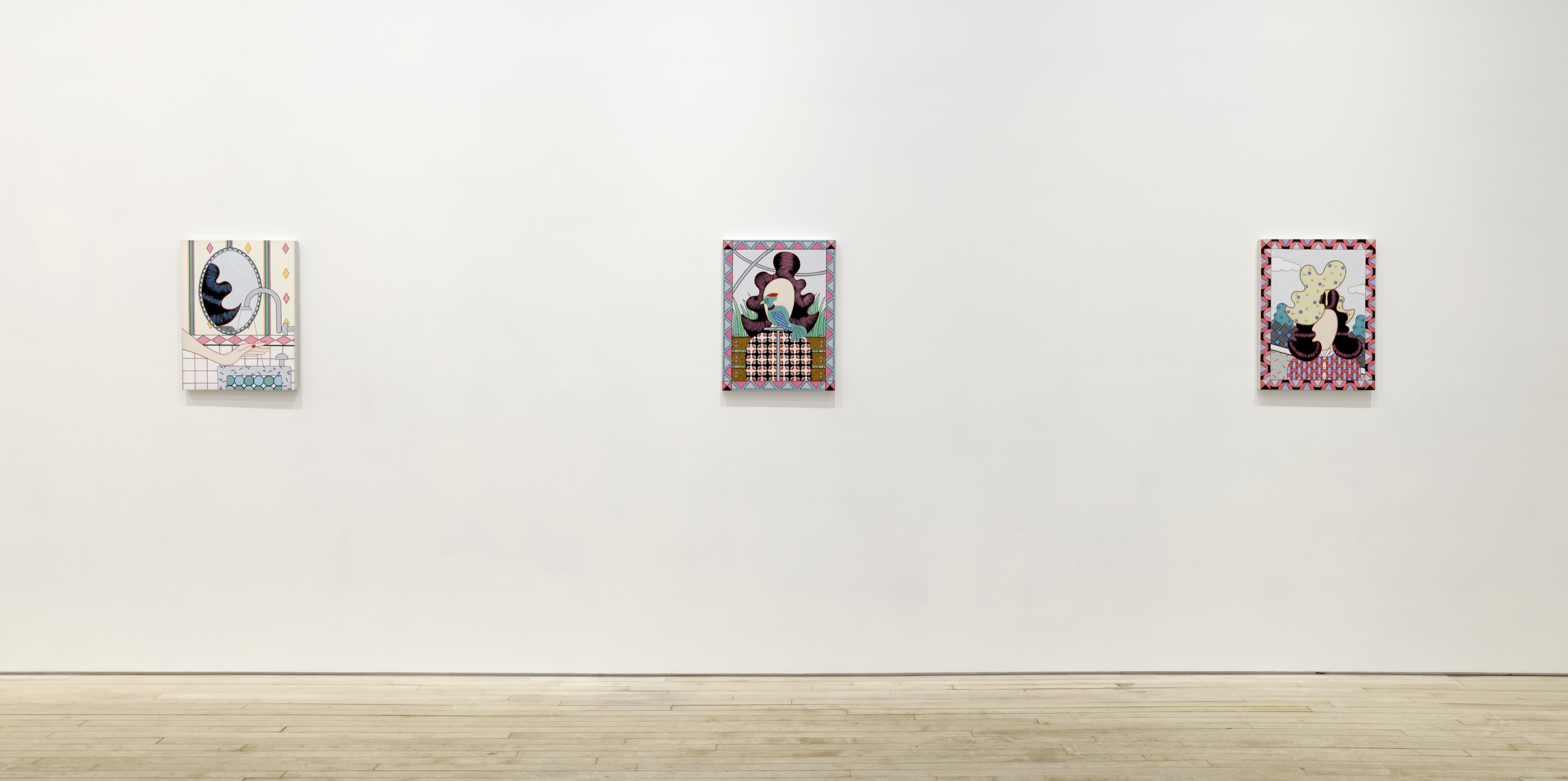 Installation view of Deborah Druick, Past Present Tense. Courtesy Nino Mier Gallery.