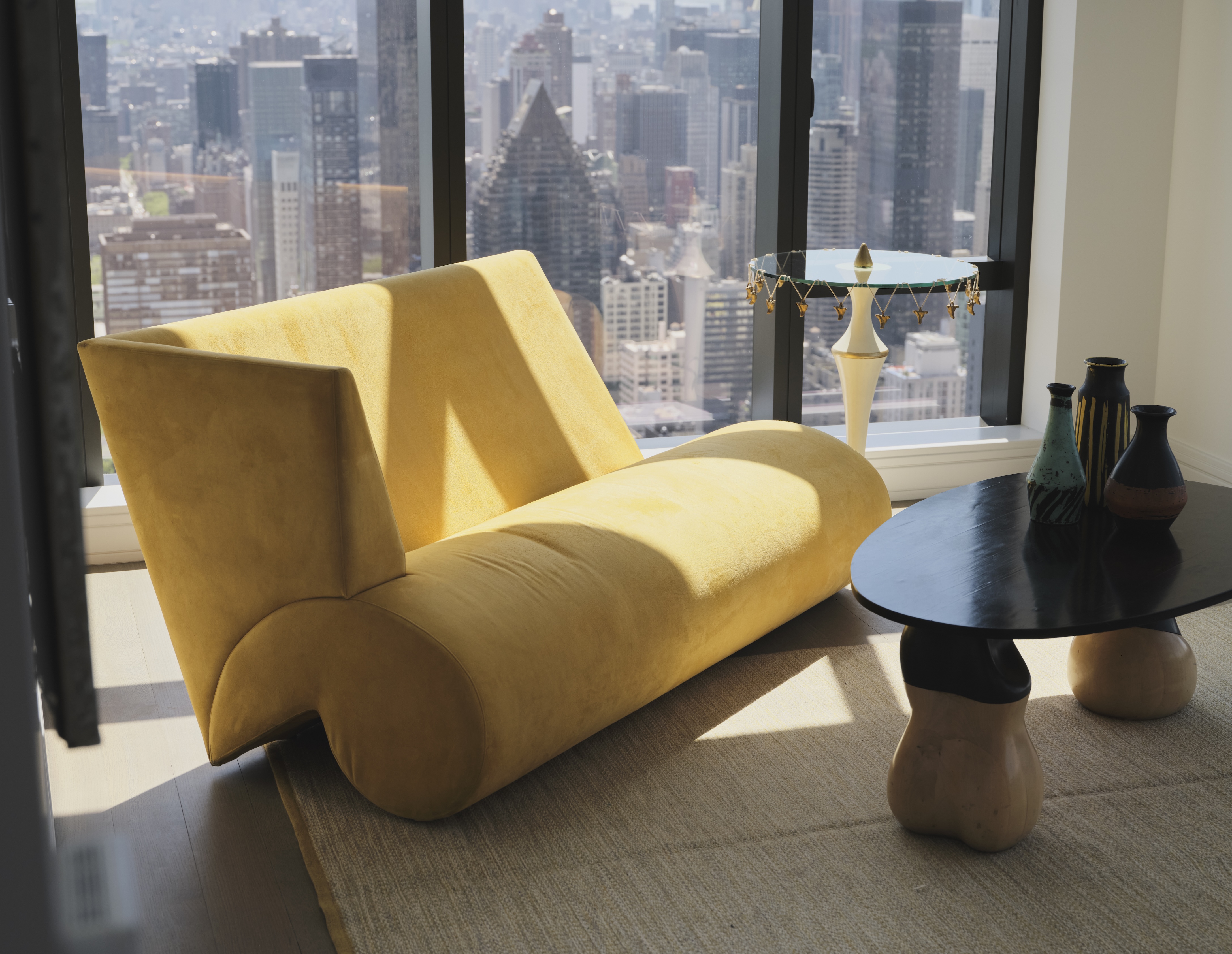 Martin Szekely, Stoléru sofa. Installation view of Néotù: The Visionary Years. Photo: Matt Harrington
