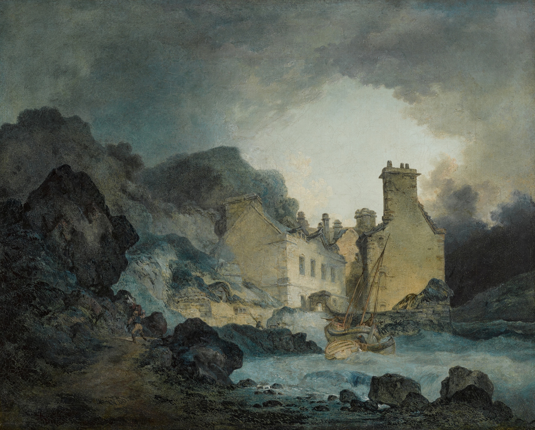 Joseph Mallord William Turner, The Rising Squall, Hot Wells, from St Vincent’s Rock, Bristol (1792). Photo: Courtesy of Sotheby’s