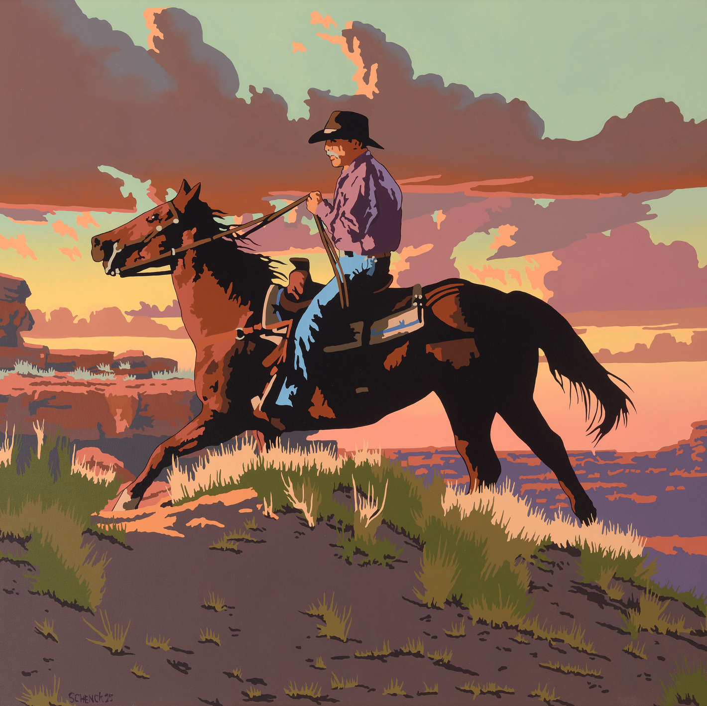 Billy Schenck, Strays Everywhere (2025). Photo: Courtesy of Coeur d’Alene Art Auction