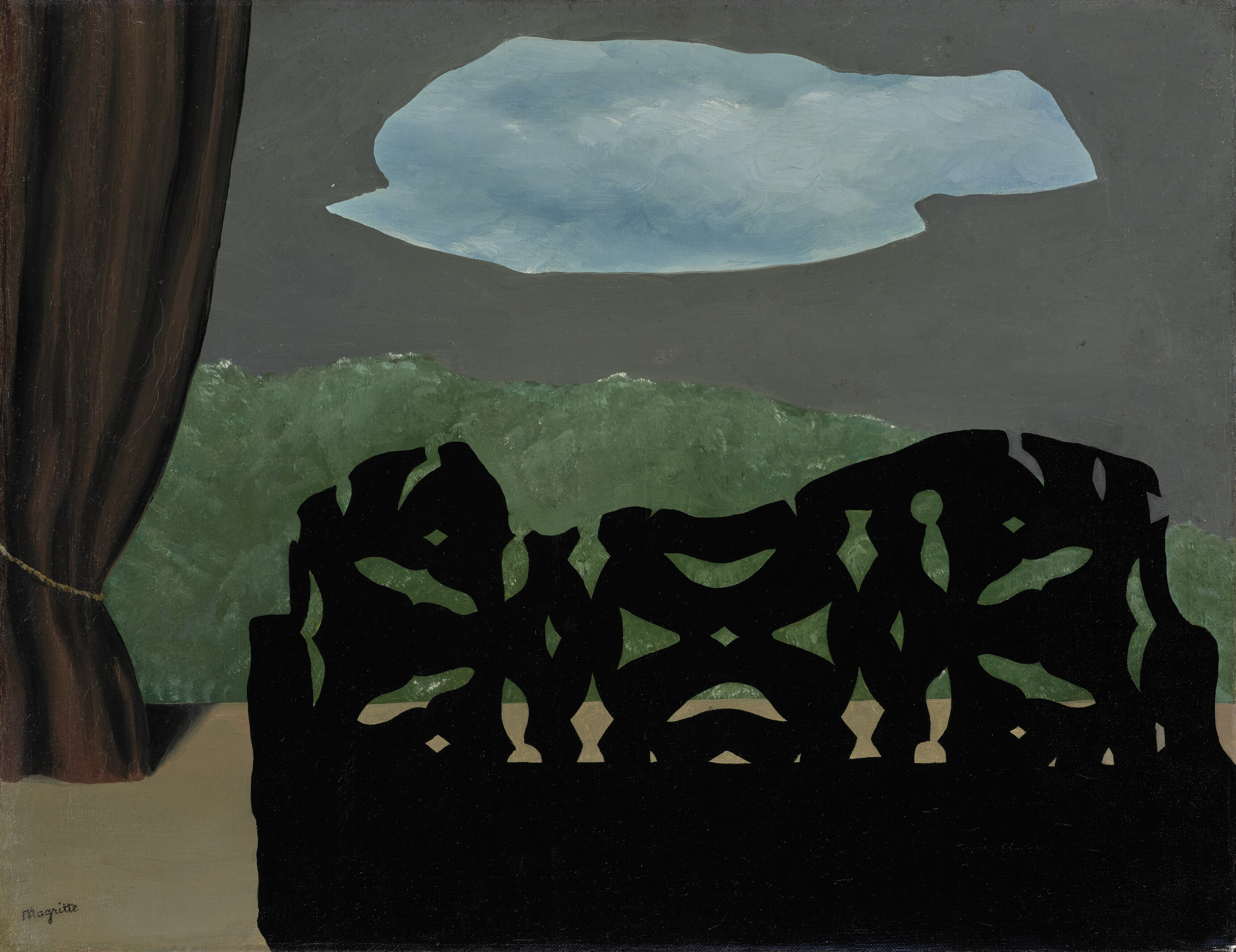 René Magritte, Le Ciel passe dans l’air
(1927). Photo: Anna Buklovska/Christie’s Images Ltd.