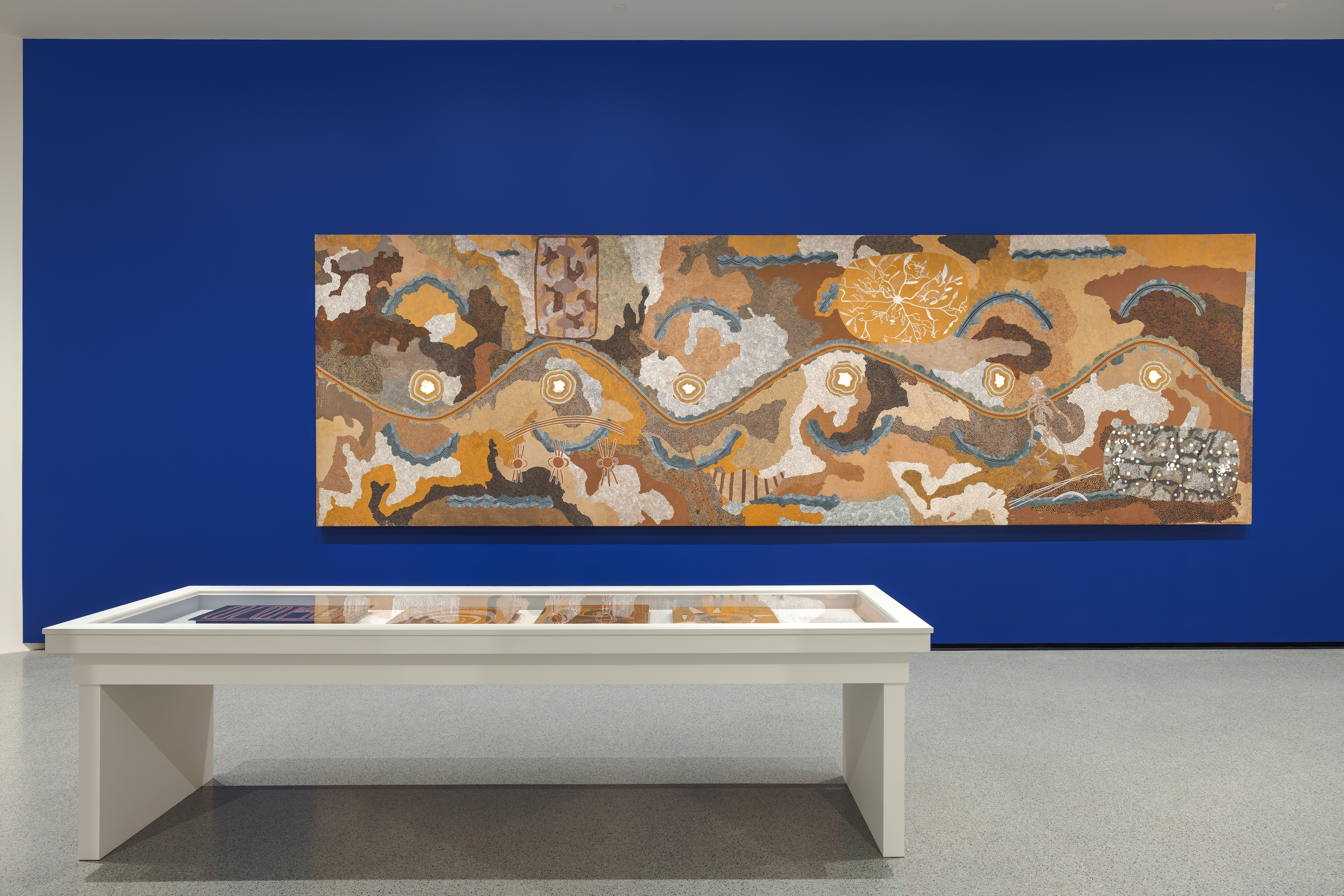 Tim Leura Tjapaltjarri, Clifford Possum
Tjapaltjarri, Spirit Dreaming Through Napperby Country (1980), at The Stars We Do Not See: Australian Indigenous Art, National Gallery of Art, Washington. Photo: Courtesy of the National Gallery of Art