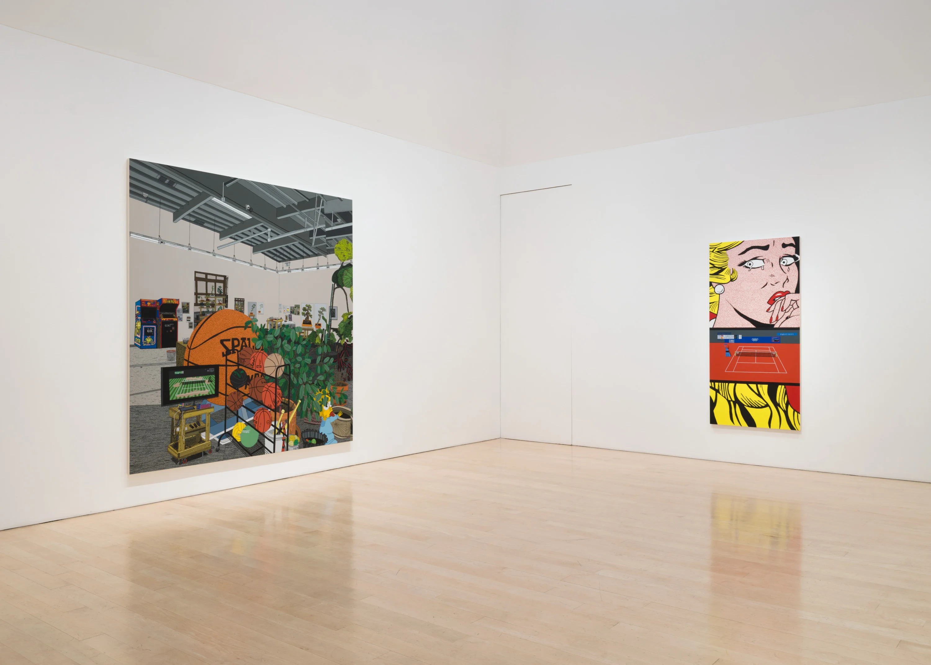 Jonas Wood at Gagosian Gallery, Los Angeles.
Photo: Jeff Mclane/Courtesy of Gagosian