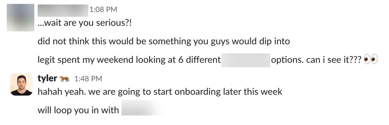 My co-founder missed his vacation for this 🍹