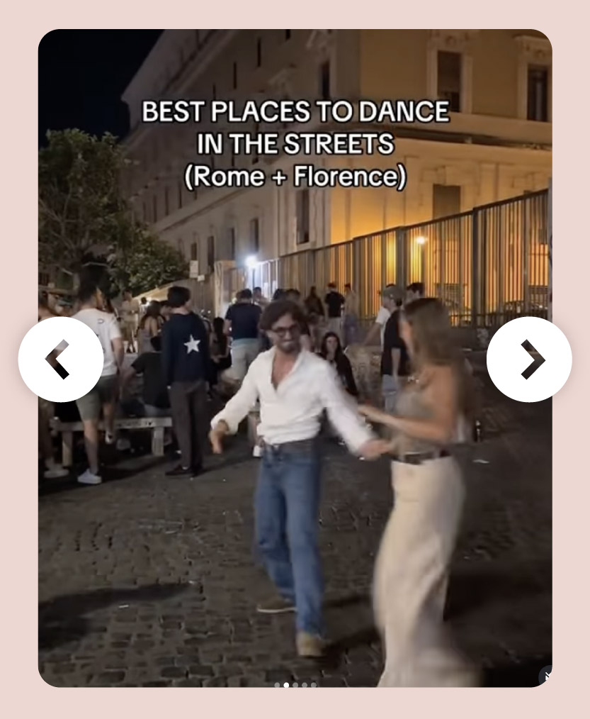 Dancing in the streets in Italy