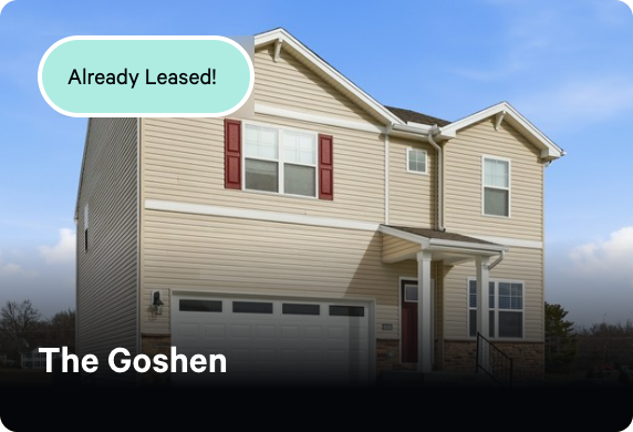 An exterior image of The Goshen, with a tag in the top right corned that says 