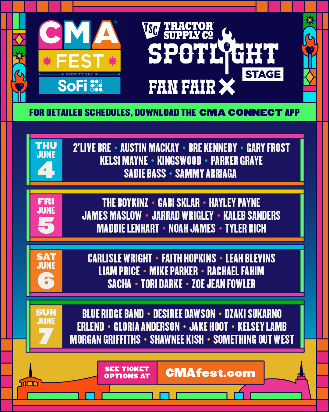 CMA Spotlight Stage Lineup