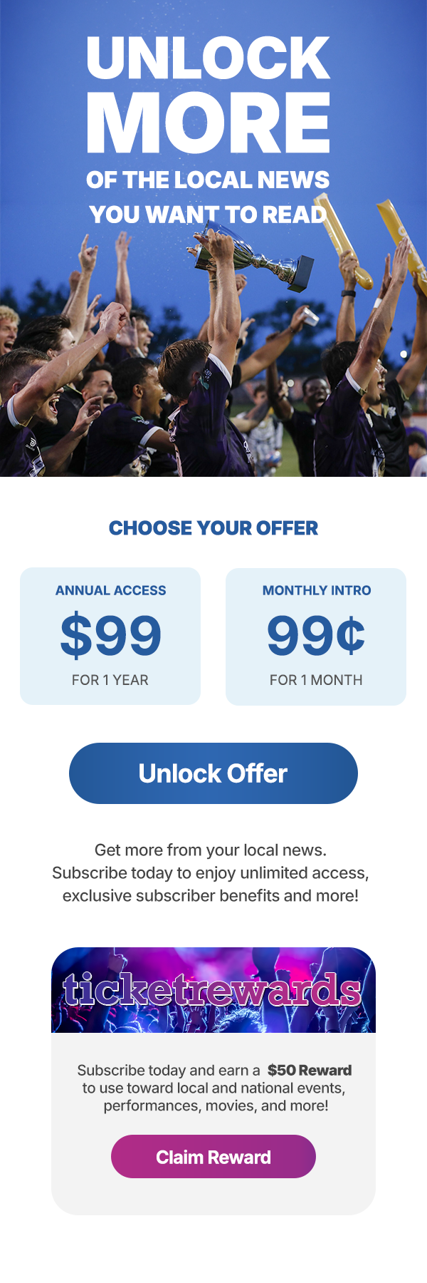 Unlock MORE of the Local News You Want to Read!