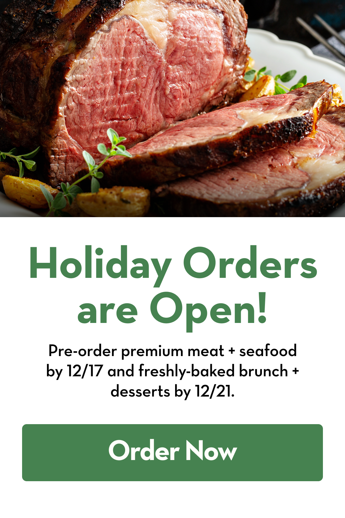 Plated Healthy Living holiday roast on a styled table.