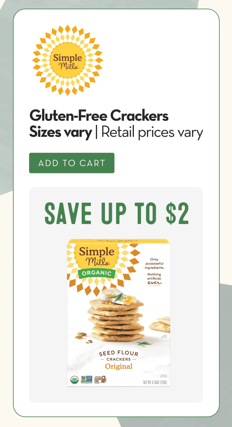 Gluten-Free Crackers Sizes vary | Retail prices vary