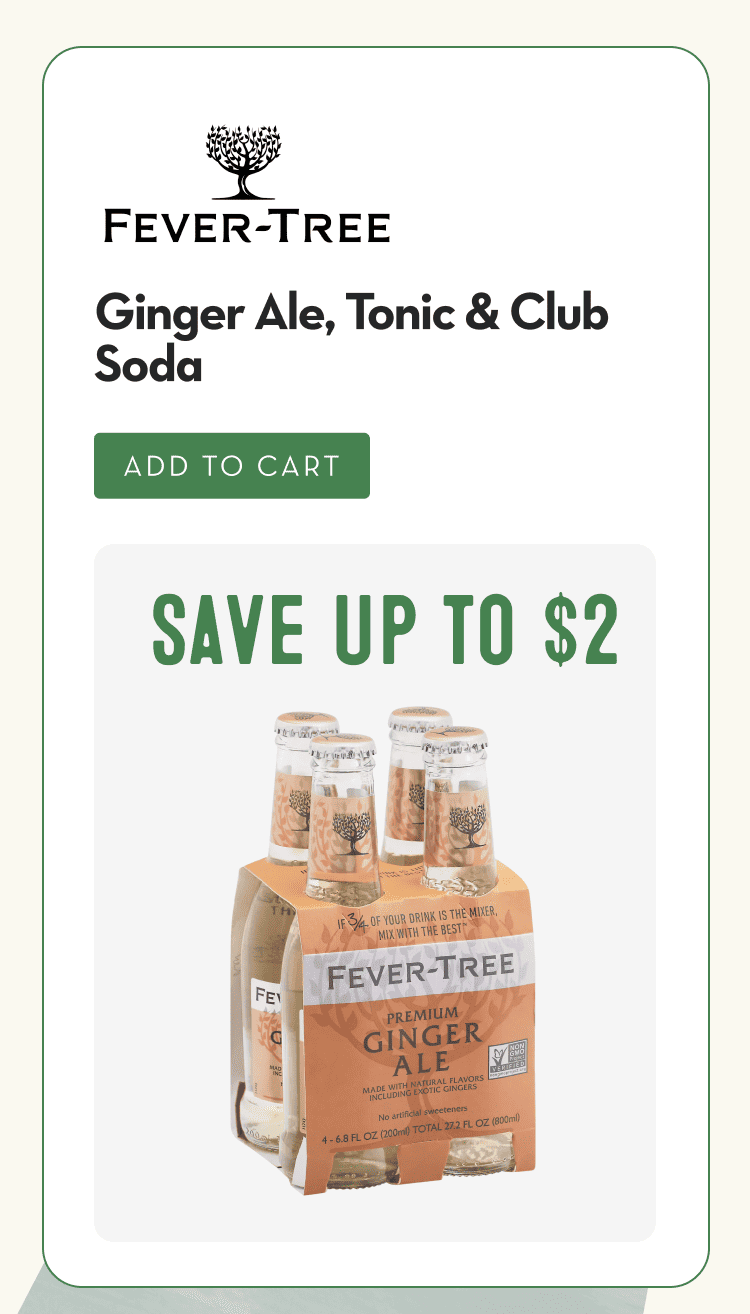 Ginger Ale, Tonic & Club Soda