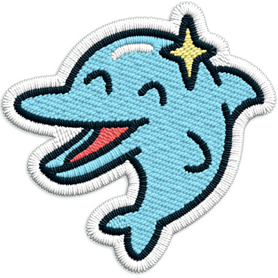 image: dolphin patch