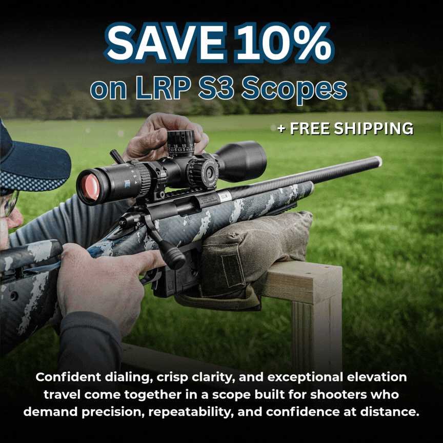 10% off LRP S3 Riflescopes