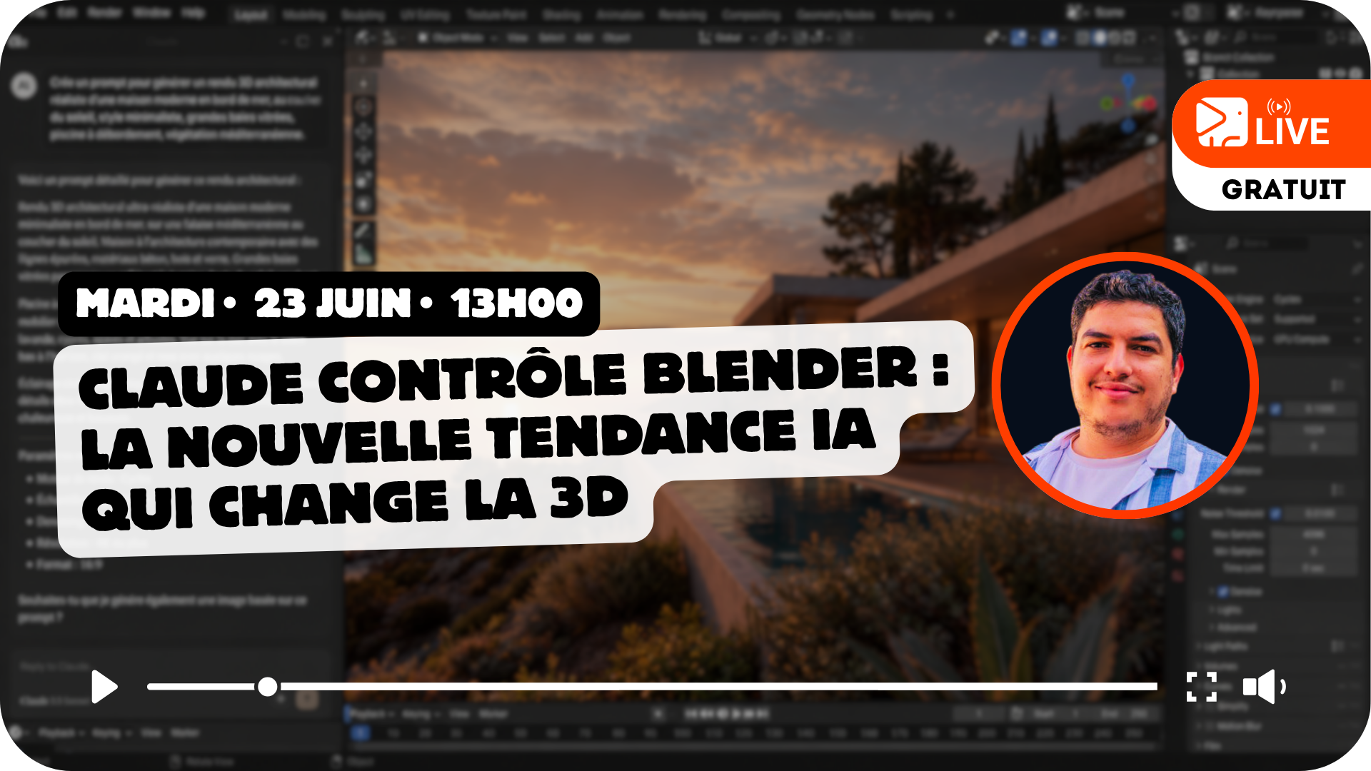 Claude contrôle Blender : la nouvelle tendance IA qui change la 3D 