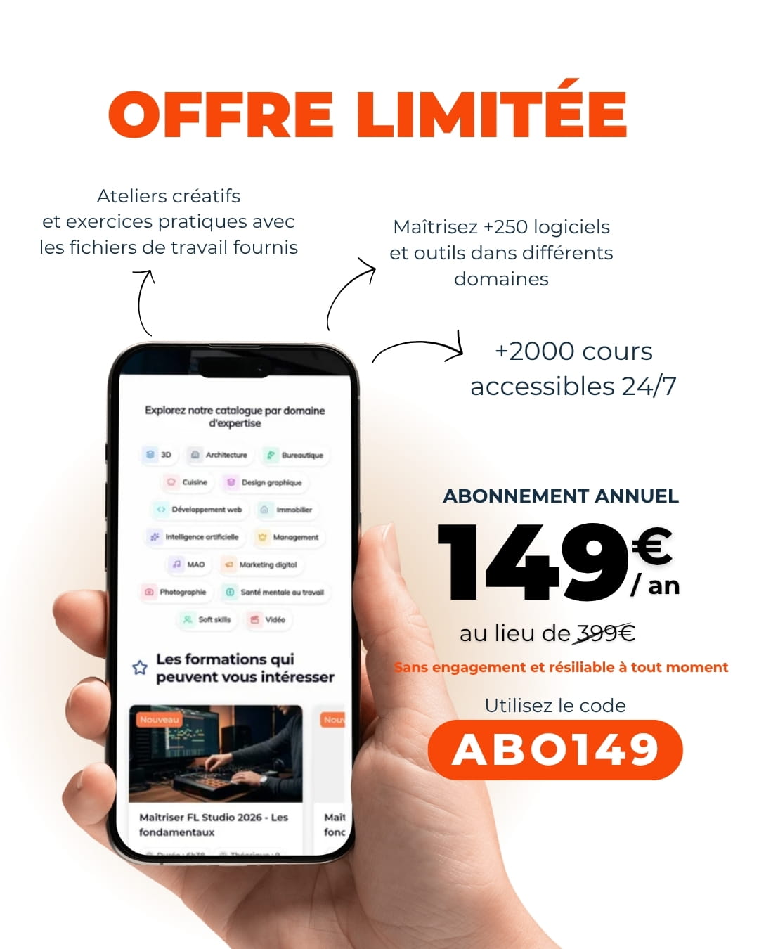 Abonnement annuel à 149€ seulement