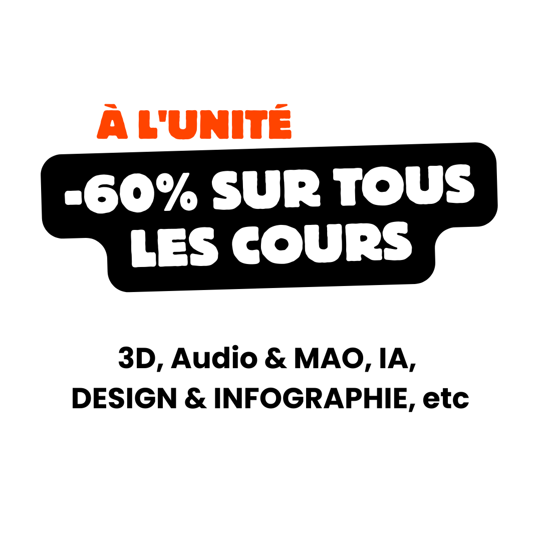 -60% sur tous les cours