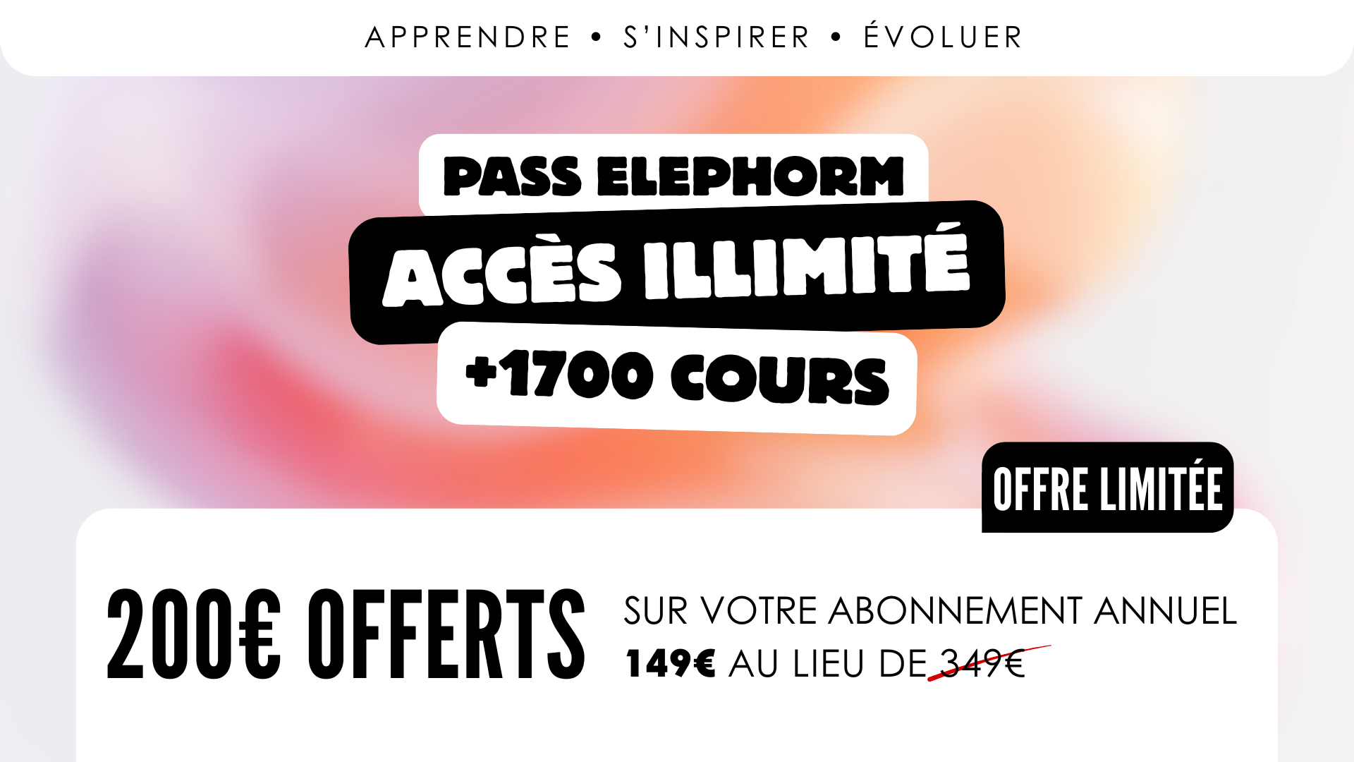 🐘 INSPIRE DAYS : Jusqu'à -60% sur vos formations !