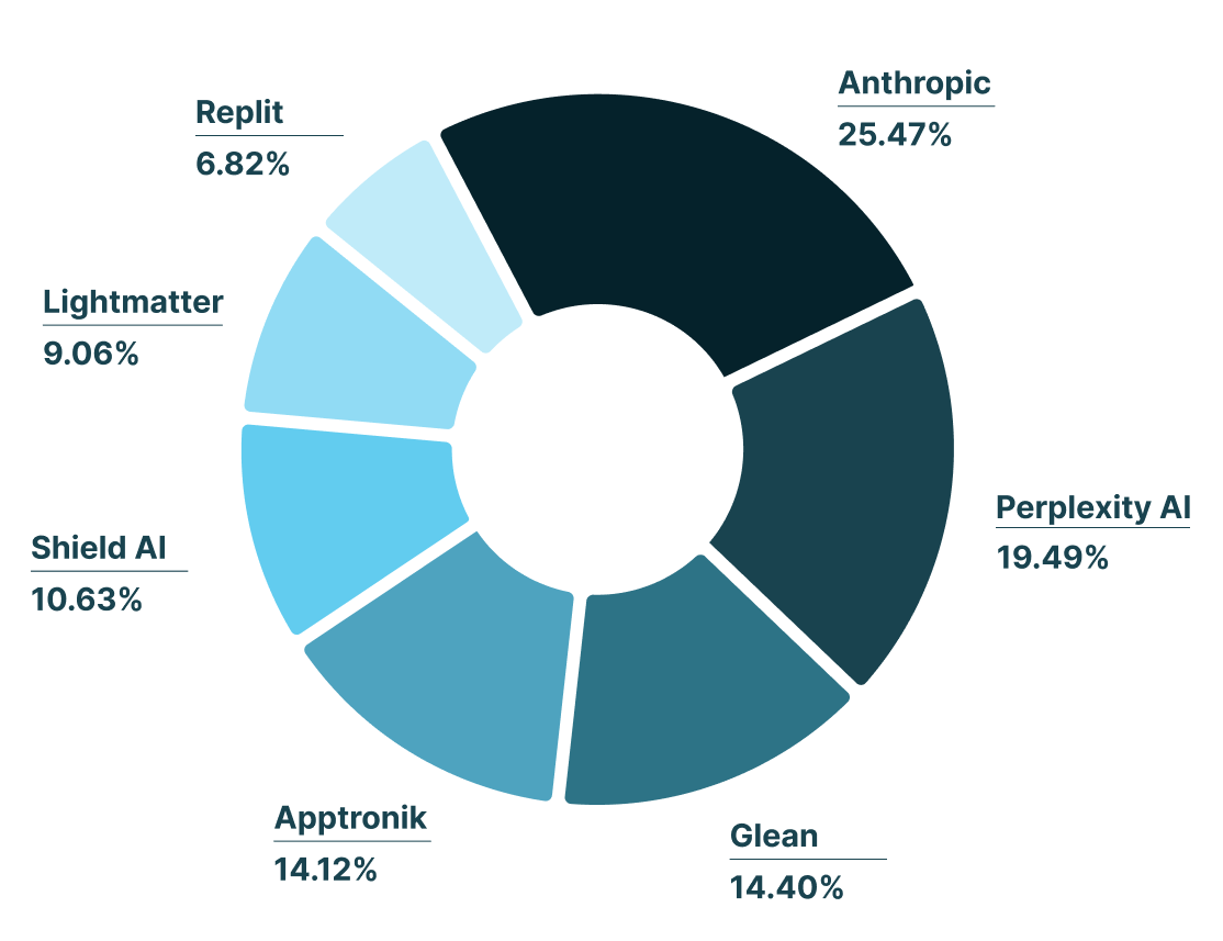 A pie chart of the Standard Fund's assets