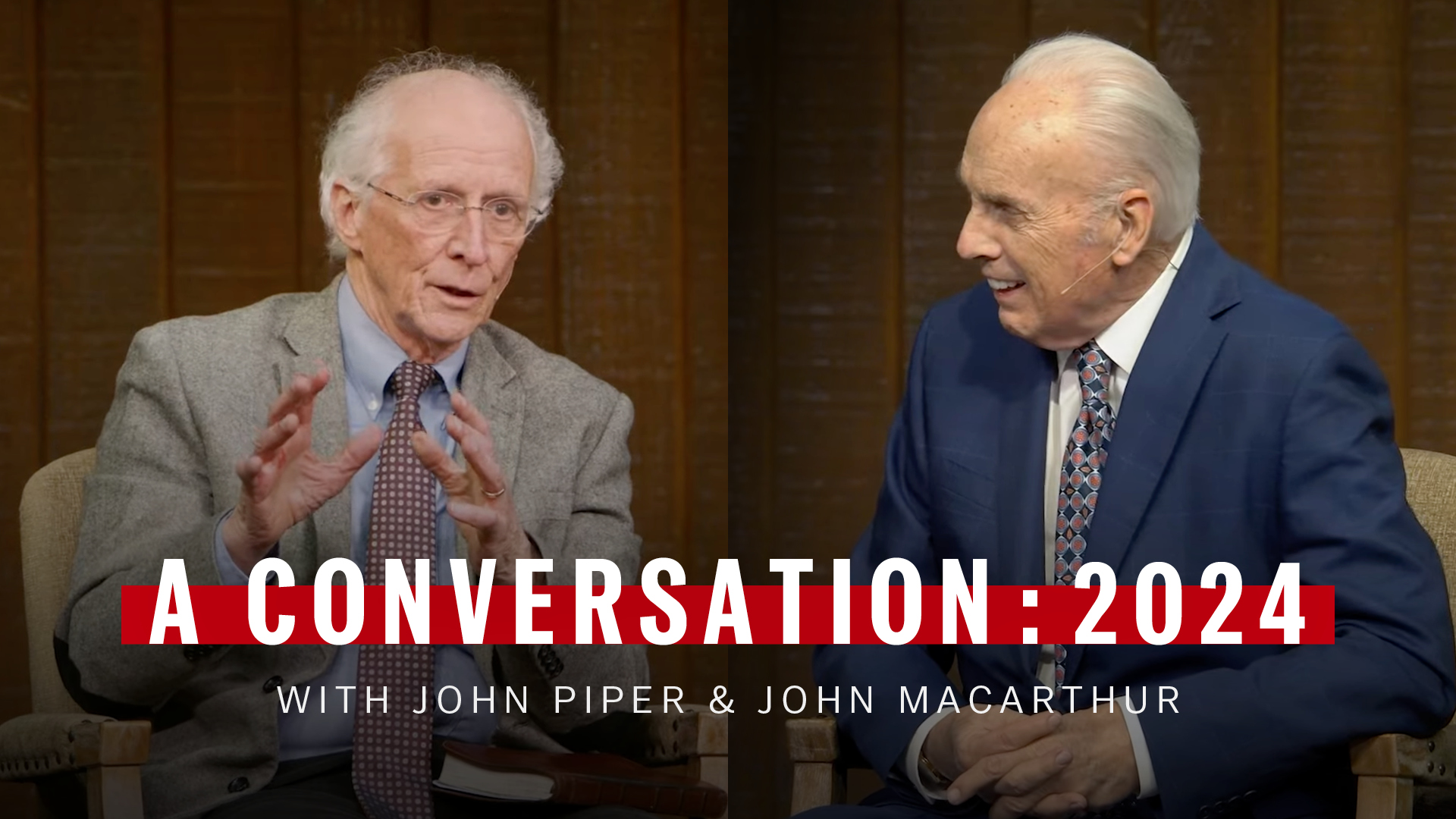 The Pastors John's sitting together having a conversations.