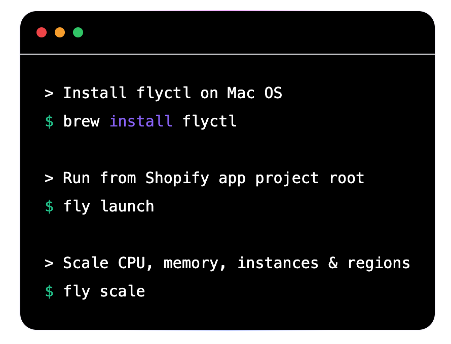 Shopify deployment screenshot
