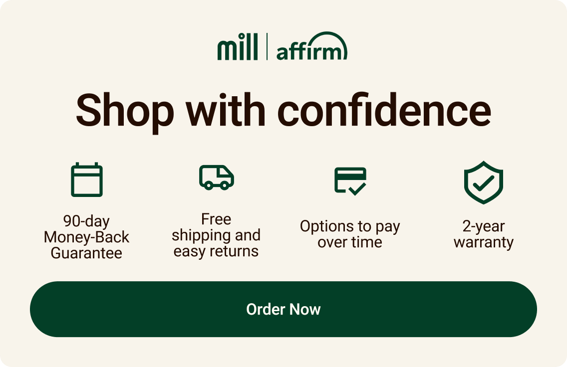 Shop with confidence. 90-day money-back guarantee. Free shipping and easy returns. Options to pay over time with Affirm. 2-year warranty. Click to order now.