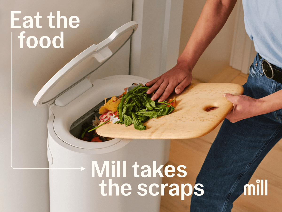 Eat the food. Mill takes the scraps.