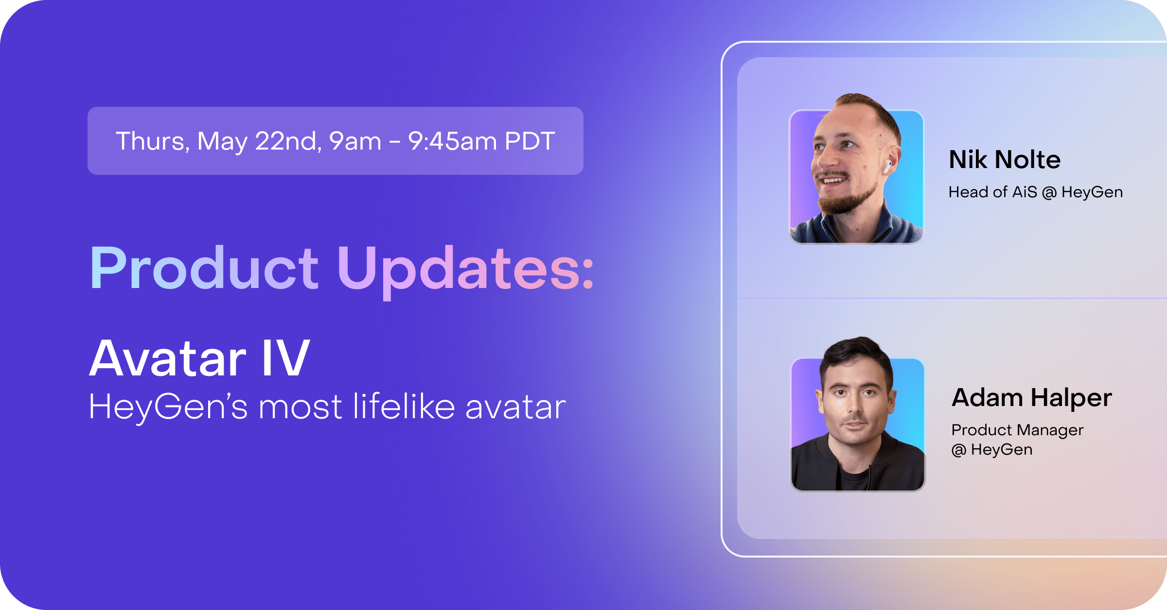 Avatar IV Webinar