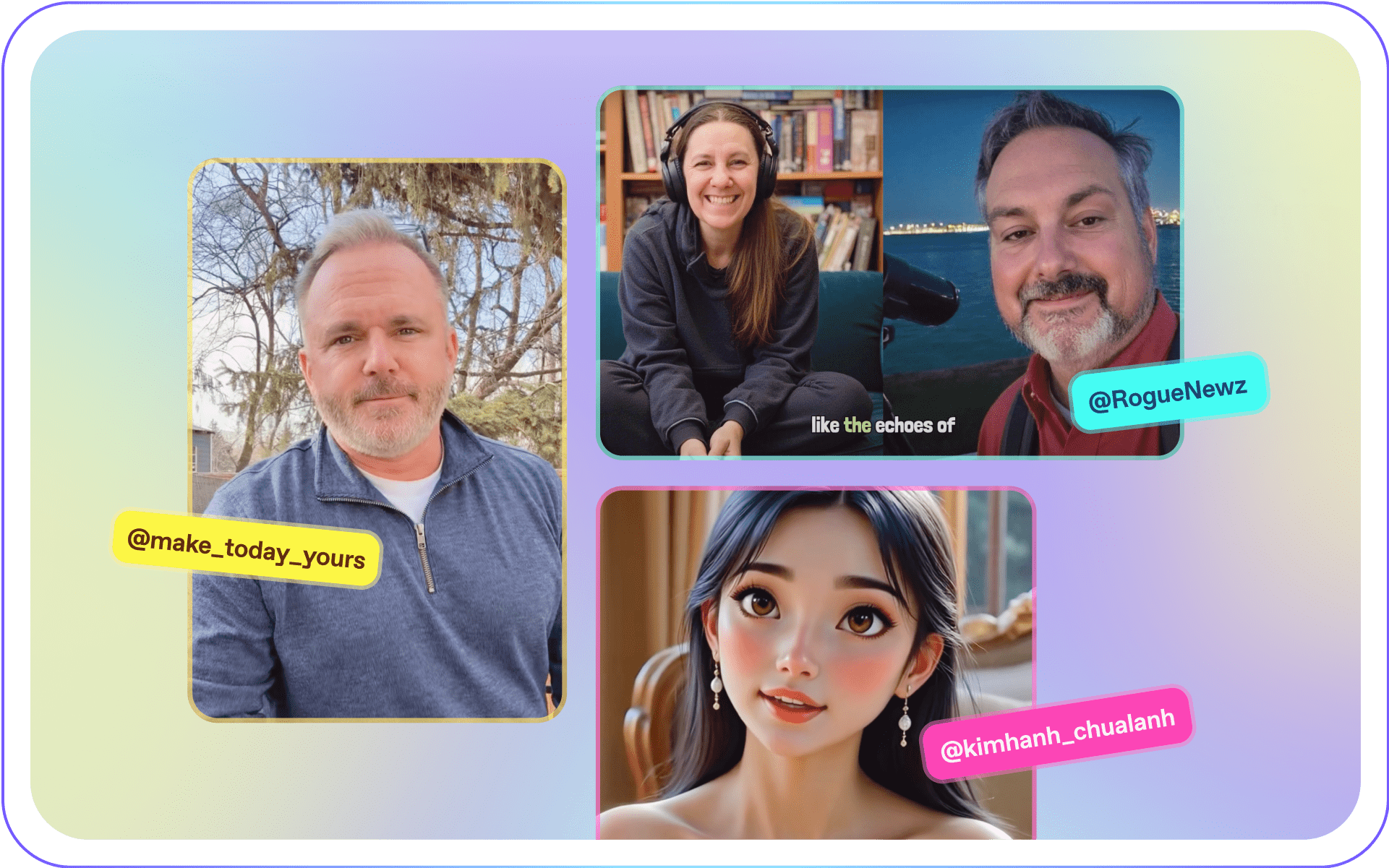 Meet three content creators