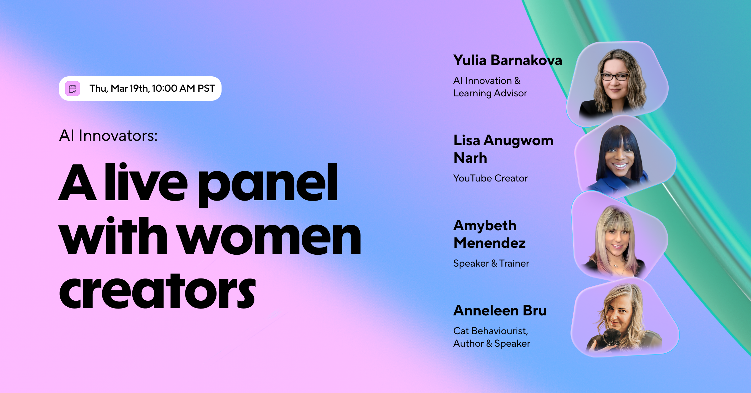 AI Innovators - A live panel with women creators