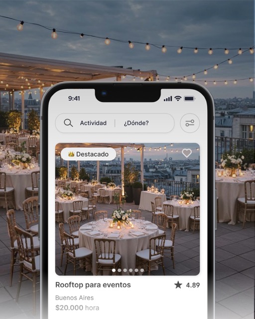 Registro como proveedor de servicios de eventos en SpacePal - Crea tu perfil