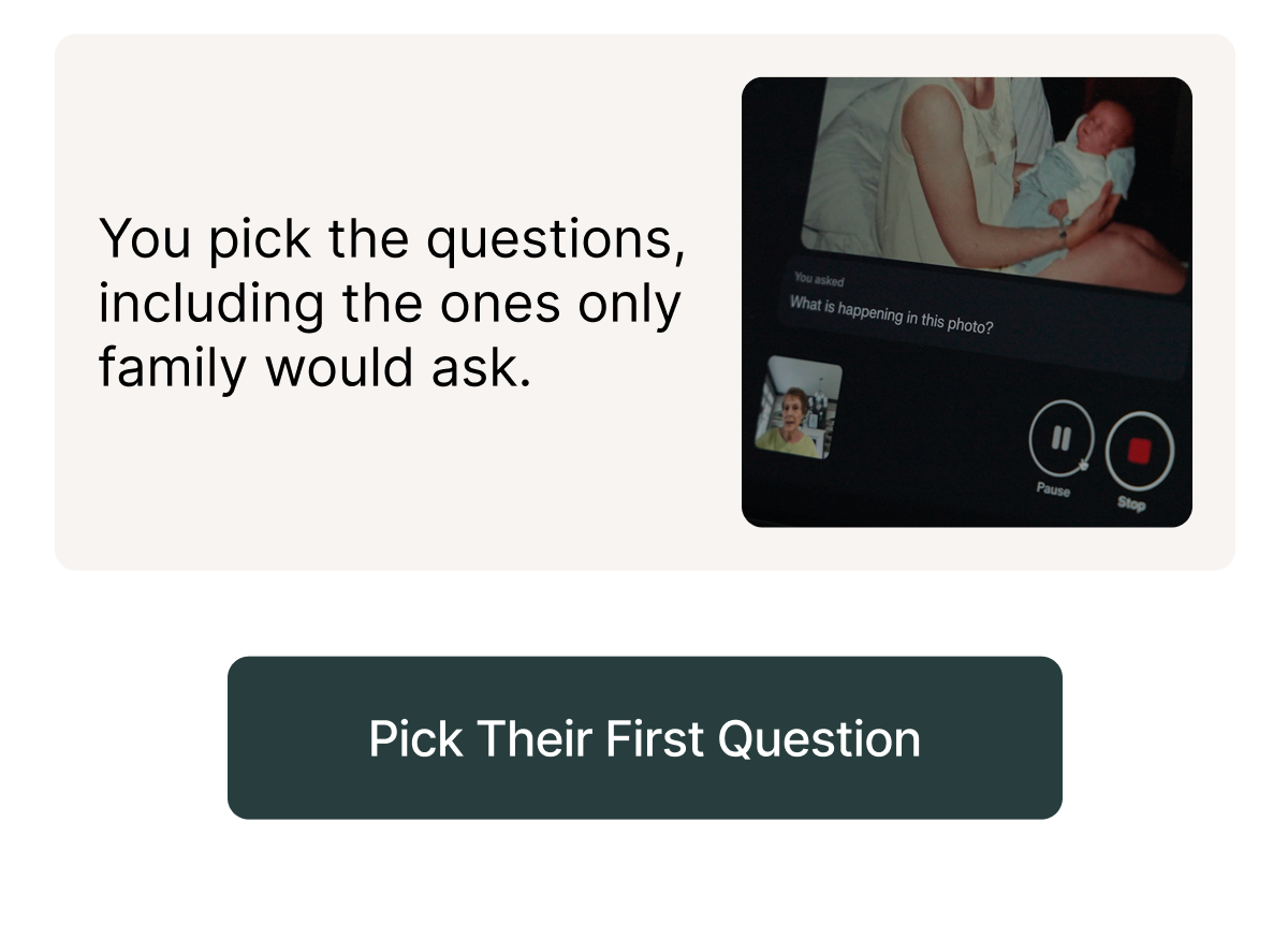 Pick their first question