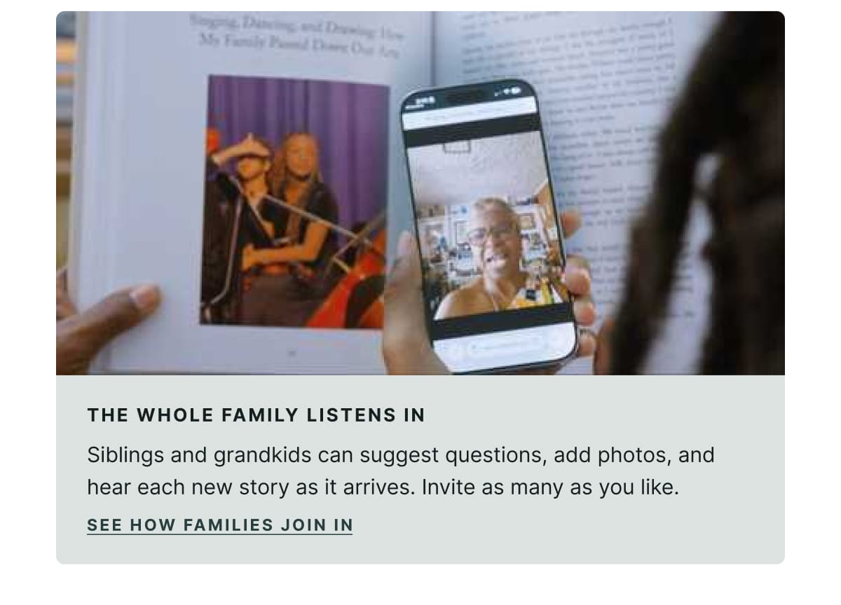 The whole family listens in