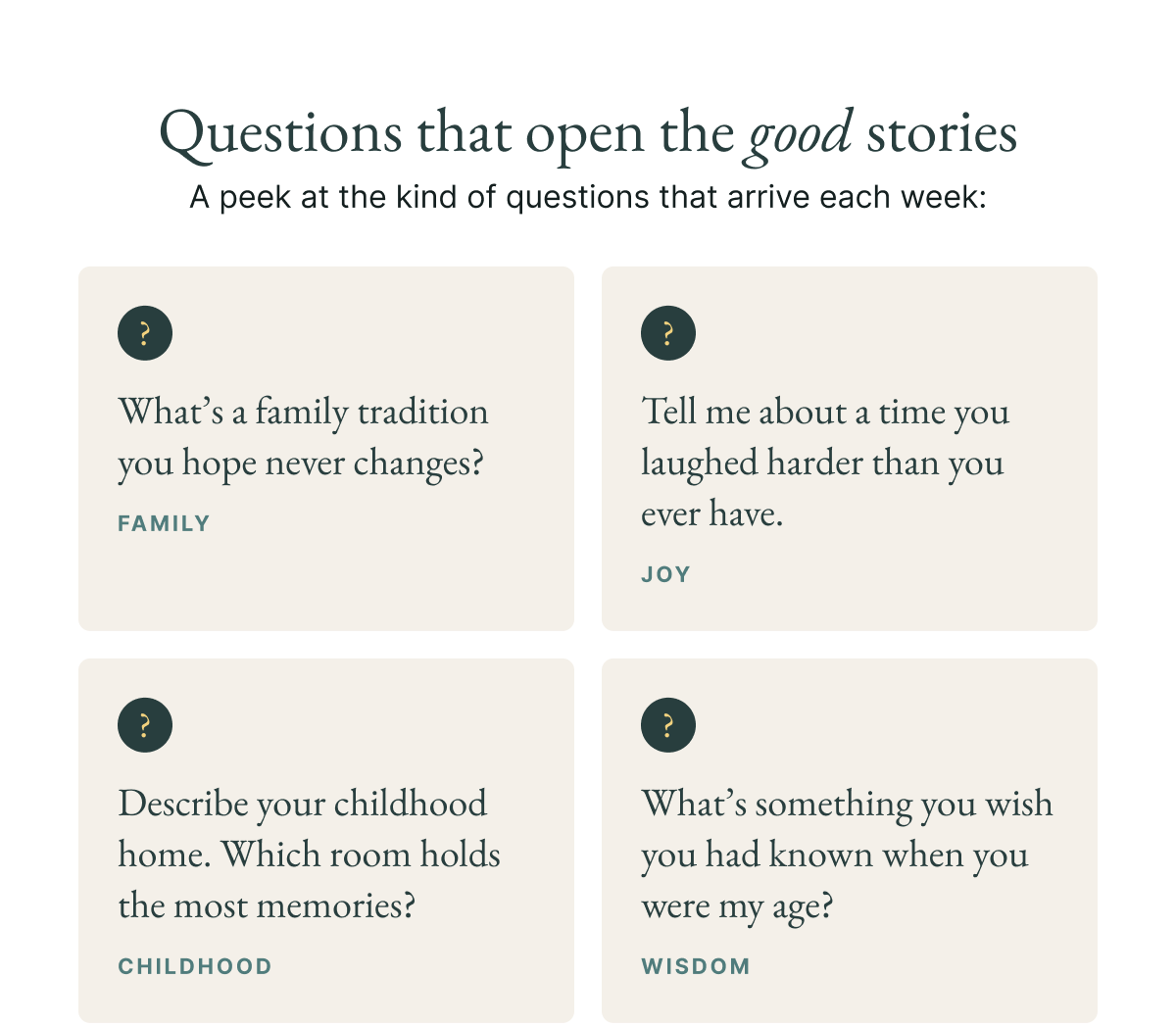 What's a family tradition you hope never changes?