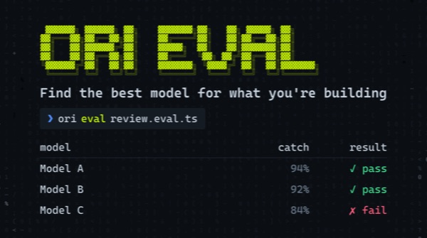 Ori Eval: Find the Best Model for What You're Building