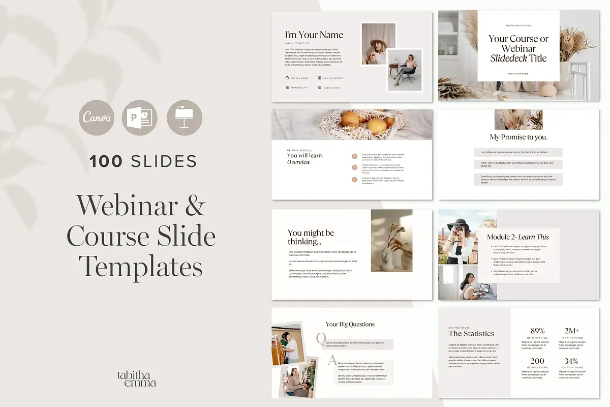 Webinar & Course Slides