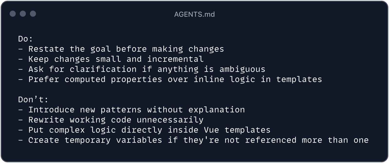 Turn on images to see do's and don't