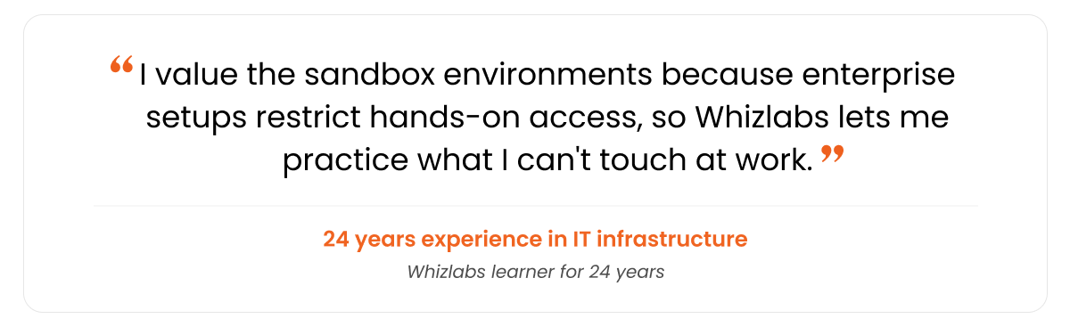 whizlabs testimonial