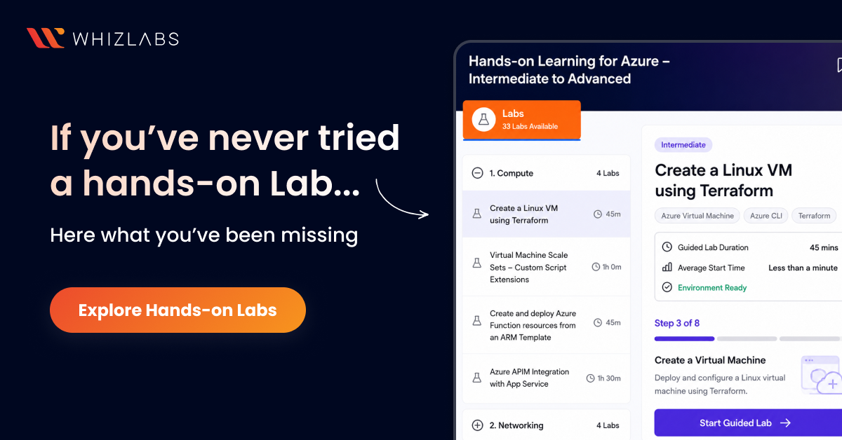 Whizlabs Hands-on Labs
