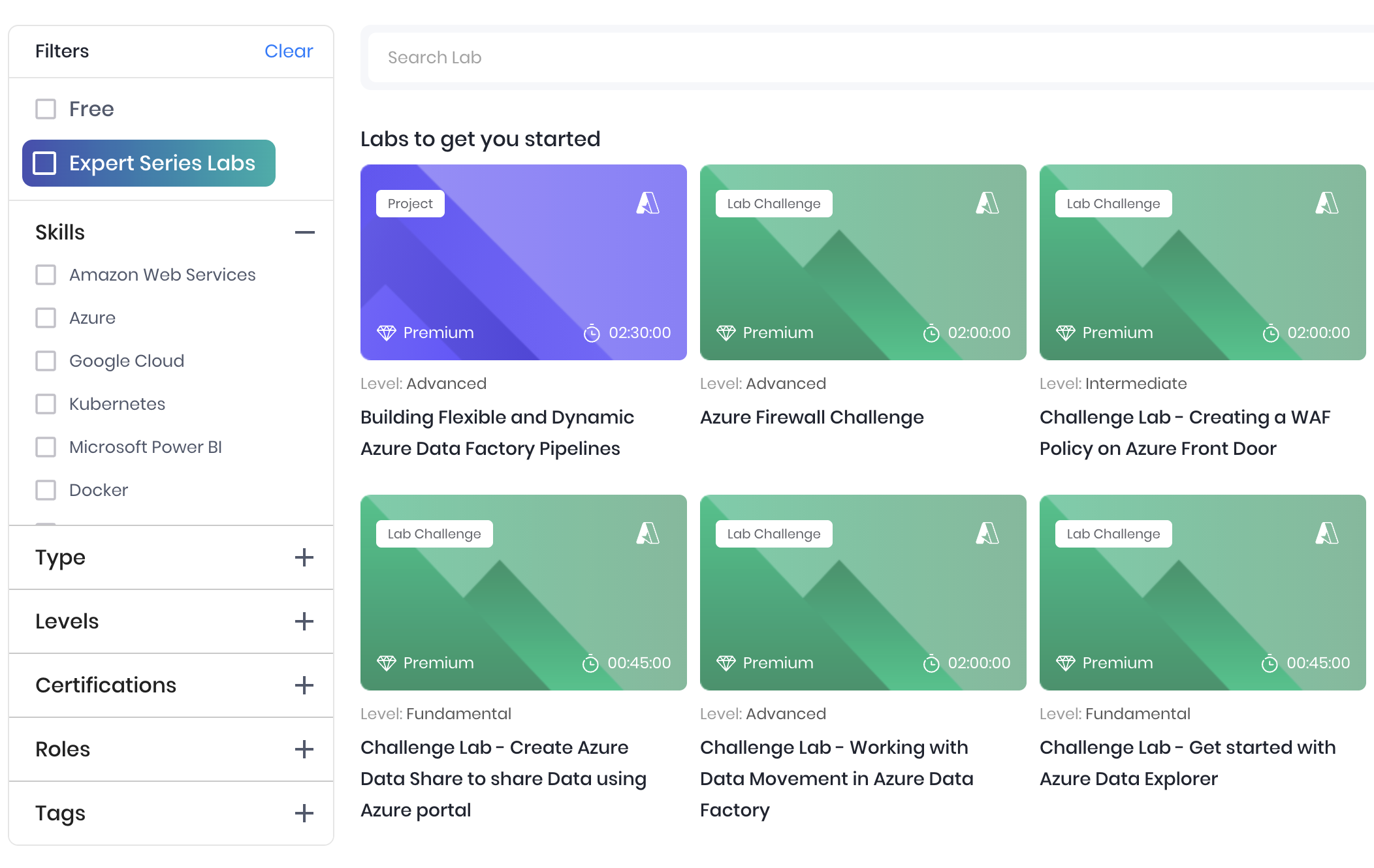 Whizlabs Hands-on Labs