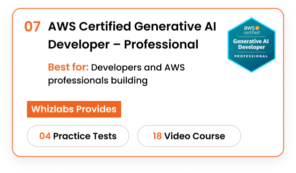 AWS Certified Generative AI Developer – Professional course